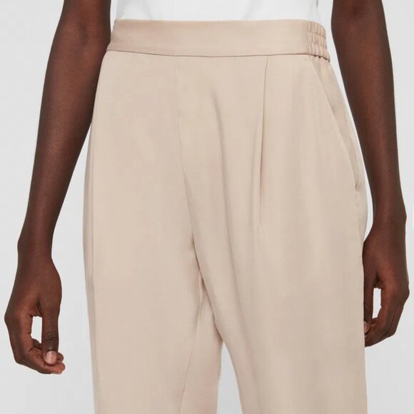 All Saints Alva Trousers Tapered Pant sz 4 Relaxed Blush Pink Ankle Crop Pockets - Picture 14 of 14
